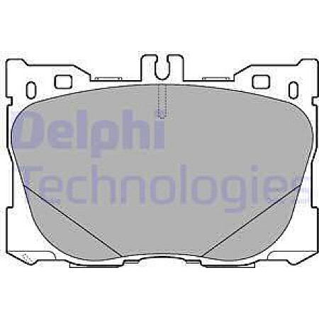 Set placute frana.frana disc Set placute frana Fata MERCEDES C A205 C C205 C T-MODEL S205 C W205 CLS C257 E A238 MERCEDES-BENZ C-CLASS T-Model (S205), Turism, 09.2014 - Delphi LP3276