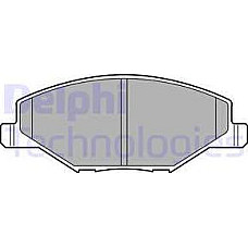 Set placute frana.frana disc Set placute frana Fata SKODA FABIA II VW POLO V POLO VI 1.0-2.0 01.07- VW POLO V (602, 604, 612, 614), Sedan, 05.2009 - Delphi LP2444