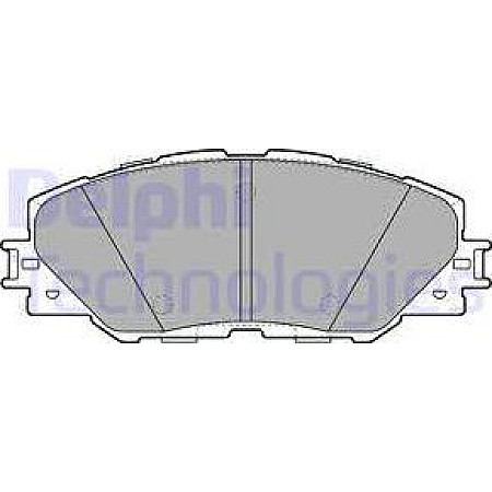 Set placute frana.frana disc Set placute frana Fata se potriveste. LEXUS HS TOYOTA AURIS COROLLA MARK X ZIO I MATRIX MIRAI NOAH TOYOTA ZELAS (AGT20_), Compartiment, 08.2010 - 06.2016 Delphi LP2003
