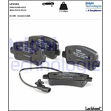 Set placute frana.frana disc Set placute frana Spate NISSAN NV400 OPEL MOVANO B RENAULT MASTER III 2.3D-Electric OPEL MOVANO B (X62), Cadru de sprijin, 05.2010 - Delphi LP2191