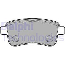 Set placute frana.frana disc Set placute frana Spate RENAULT CAPTUR II CLIO V FLUENCE GRAND SCENIC III MEGANE MEG RENAULT CAPTUR II (RJB), 01.2020 - Delphi LP2153