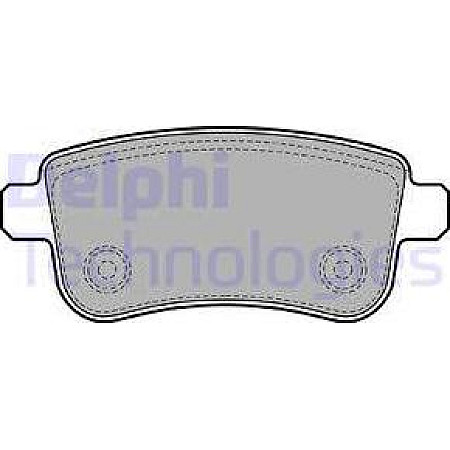Set placute frana.frana disc Set placute frana Spate RENAULT CAPTUR II CLIO V FLUENCE GRAND SCENIC III MEGANE MEG RENAULT CAPTUR II (RJB), 01.2020 - Delphi LP2153
