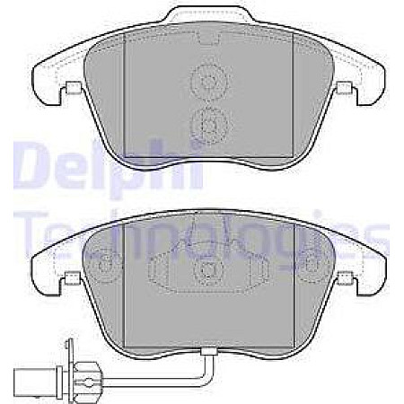 Set placute frana.frana disc Set placute frana Fata AUDI A4 ALLROAD B8 A4 B8 A5 DODGE STRATUS LAND ROVER RANGE RO AUDI A4 Avant IV (8K5, B8), Turism, 11.2007 - 12.2015 Delphi LP2107