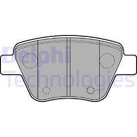 Set placute frana.frana disc Set placute frana Spate AUDI A1 A3 SEAT ALTEA ALTEA XL LEON SKODA OCTAVIA II OCTAVIA AUDI A1 (8XA, 8XF), Sportback, 09.2011 - 10.2018 Delphi LP2178