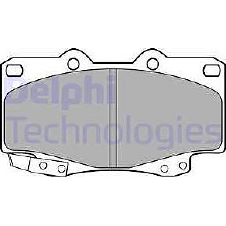 Set placute frana.frana disc Set placute frana Fata TOYOTA HILUX VI HILUX VII 2.5D-3.0D 11.01-09.15 TOYOTA HILUX III (_N1_, _N2_), Cadru de sprijin, 02.2005 - Delphi LP2242