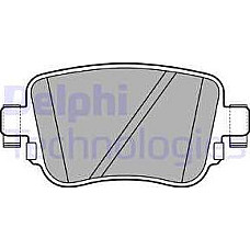 Set placute frana.frana disc Set placute frana Spate AUDI A1 Q3 SEAT ALHAMBRA LEON LEON SC LEON ST SKODA OCTAVIA AUDI Q3 (8UB, 8UG), Crossover, 06.2011 - 10.2018 Delphi LP2709