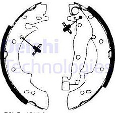 Set saboti frana spate se potriveste. ALFA ROMEO 33 RENAULT SAFRANE I SUZUKI GRAND VITARA I SAMURAI VITARA 1.3-2.5D 11.88-12.04 SUZUKI GRAND VITARA I (FT, HT), Crossover, 03.1998 - 08.2006 Delphi LS1690