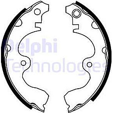 Set saboti frana spate se potriveste. TOYOTA PASEO STARLET TERCEL 1.0-1.5D 12.89-09.99 TOYOTA PASEO I (EL44_), Compartiment, 06.1988 - 08.1995 Delphi LS1638