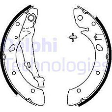 Set saboti frana spate se potriveste. TOYOTA AVENSIS 1.6-2.0D 09.97-02.03 TOYOTA AVENSIS I (_T22_), Sedan, 09.1997 - 02.2003 Delphi LS1843