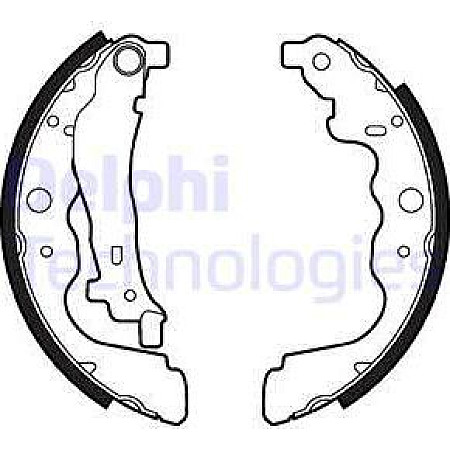 Set saboti frana spate se potriveste. MERCEDES CITAN MIXTO DOUBLE CABIN CITAN MPV CITAN-MINIVAN W415 DACIA DOKKER DOKKER EXPRESS RENAULT SANDERO/STEPWAY II (B8_), Hatchback, 11.2013 - Delphi LS2022