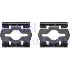 Set accesorii. placute frana Kit montare placute frana Fata IVECO DAILY II DAILY III DAILY VI RVI MASCOTT CITROEN IVECO DAILY TOURYS, Autobuz, 06.2014 - Delphi LX0409