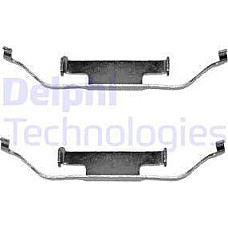Set accesorii. placute frana Kit montare placute frana Spate BMW 1 E81 1 E82 1 E87 1 E88 3 E30 3 E36 3 E46 3 E90 BMW 3 - II (E30), Sedan, 09.1982 - 03.1992 Delphi LX0136