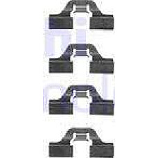 Set accesorii. placute frana Kit montare placute frana Fata-Spate DS DS 3 DS 4 ALFA ROMEO 155 AUDI 200 C3 80 B4 A PEUGEOT 208 (CR_), Hatchback Van, 10.2012 - Delphi LX0307