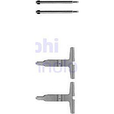 Set accesorii, placute frana MERCEDES-BENZ E-CLASS (W210), Sedan, 06.1995 - 08.2003 Delphi LX0312