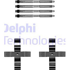 Set accesorii. placute frana Kit montare placute frana Fata-Spate BMW 1 F20 1 F21 2 F22 F87 2 F23 3 F30 F80 3 F31 BMW 1 (F20), Van, 03.2015 - 06.2019 Delphi LX0703