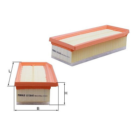 Filtru aer DACIA DOKKER DOKKER EXPRESS-MINIVAN DUSTER DUSTER-SUV LODGY LOGAN II LOGAN MCV II SANDERO SANDERO II L RENAULT DUSTER (HM_), 10.2017 - KNECHT LX 3542