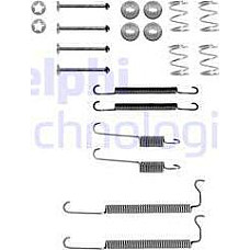 Set accesorii. sabot de frana Set de montaj pantofi de frana OPEL DAEWOO CIELO OPEL ASCONA C KADETT D KADETT E KA OPEL KADETT E (T85), Sedan, 09.1984 - 12.1993 Delphi LY1047