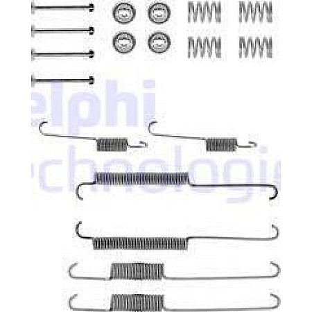 Set accesorii. sabot de frana Set de montaj pantofi de frana LUCAS FORD GRANADA GRANADA I GRANADA II TAUNUS III T FORD TAUNUS 80 Turnier (GBNS), Turism, 07.1979 - 12.1982 Delphi LY1167