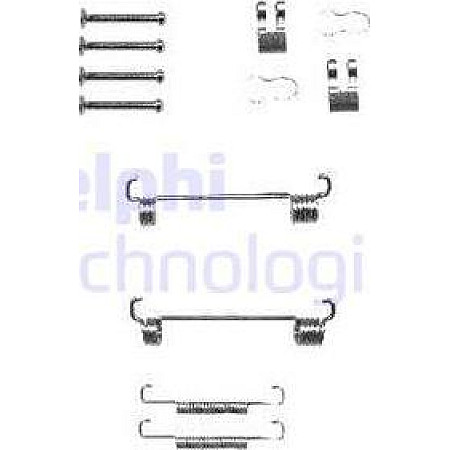 Set accesorii. saboti frana parcare Set de montaj pantofi de frana LUCAS CITROEN JUMPER I FIAT DOBLO CARGO DOBLO- FIAT DUCATO (230_), Autobuz, 03.1994 - 05.2005 Delphi LY1344