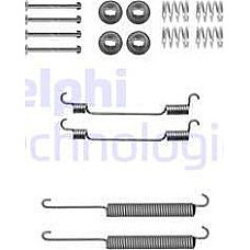 Set accesorii. sabot de frana Set de montaj pantofi de frana BOSCH FORD TRANSIT TRANSIT TOURNEO NISSAN CABSTAR E FORD TRANSIT (FM_, FN_, FF_), Cadru de sprijin, 04.2006 - 12.2014 Delphi LY1302