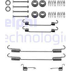 Set accesorii. sabot de frana Set de montaj pantofi de frana BENDIX CITROEN EVASION JUMPY DAIHATSU GRAN MOVE FIAT PEUGEOT EXPERT (223), Cadru de sprijin, 12.1995 - 12.2006 Delphi LY1215