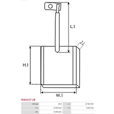 Perie, electromotor AS-PL MASX27-28