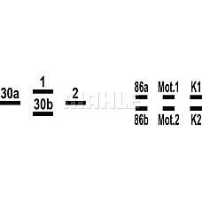 Unitate de control.aer conditionat Releu 12V MINI CLUBMAN R55 OPEL SIGNUM SEAT ALHAMBRA CORDOBA CORDOBA VARIO IBI VW POLO Variant III (6V5), Turism, 04.1997 - 09.2001 MAHLE MELM 3