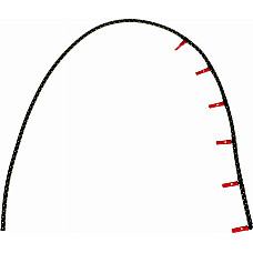 Furtun combustibil de preaplin total length 1220mm BMW 3 E46 3 E90 3 E91 3 E92 3 E93 5 E60 X3 E83 X5 E53 3.0D 10.99-06.1 BMW X3 (E83), Crossover, 01.2003 - 12.2011 Gates MFL1225