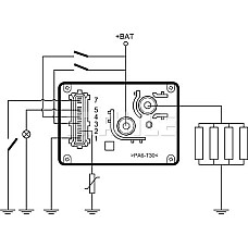 Unitate de control.bujii incandescente Controler - releu al dopurilor incandescente ALFA ROMEO 145 146 CITROEN AX CITROEN JUMPY (BS_, BT_, BY_, BZ_), Van, 06.1994 - 10.2006 MAHLE MHG 55
