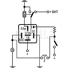 Releu. temporizare stergator parbriz sterge releul de timp ALFA ROMEO 75 AUDI 100 C2 100 C3 100 C4 200 C2 200 C3 OPEL KADETT E (T85), Estate Van, 08.1984 - 09.1993 MAHLE MT 18