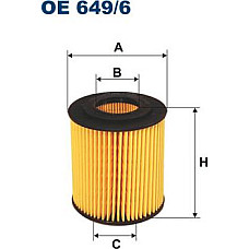 Filtru ulei BMW 1 E81 1 E82 1 E87 1 E88 3 E46 3 E90 3 E91 3 E92 3 E93 5 E60 5 E61 X1 E84 X3 E83 Z4 E85 1.6-1.8-2.0 12.00-06.15 BMW 3 Touring IV (E46), Turism, 06.1999 - 07.2005 Filtron OE649/6