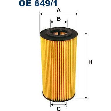 Filtru ulei BMW 3 E36 5 E34 5 E39 7 E38 LAND ROVER RANGE ROVER II OPEL OMEGA B 2.5D 09.91-05.04 BMW 5 Touring IV (E39), Turism, 09.1996 - 06.2004 Filtron OE649/1