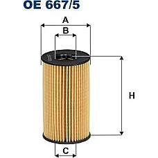 Filtru ulei element filtrant JAGUAR E-PACE F-PACE F-TYPE XE XF II XF SPORTBRAKE LAND ROVER DEFENDER DISCOVERY SPO LAND ROVER DISCOVERY V (L462), Crossover, 09.2016 - Filtron OE 667/5