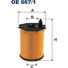 Filtru ulei DS DS 3 VOLVO C30 S40 II S60 II S80 II V40 V50 V60 I V70 III CITROEN BERLINGO BERLINGO MULTISPACE BERLINGO-MINIVAN C PEUGEOT 107 (PM_, PN_), Hatchback, 06.2005 - 05.2014 Filtron OE667/1