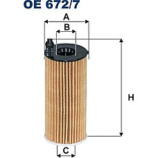 Filtru ulei element filtrant BMW 1 F20 1 F21 2 F22 F87 2 F23 2 F45 2 G42 3 F30 F80 3 F31 3 G20 G80 G28 3 G21 G81 BMW 6 - III (F13), Compartiment, 07.2011 - 10.2017 Filtron OE672/7A