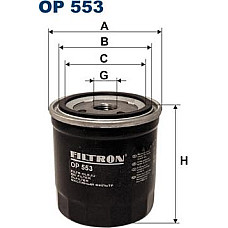 Filtru ulei CITROEN BX C15-MINIVAN LNA VISA LANCIA THEMA PEUGEOT 104 204 205 I 205 II 205-HATCHBACK 304 305 I 305 II 305-KOMBI 4 PEUGEOT 604 (561A_), Sedan, 09.1975 - 07.1987 Filtron OP553