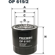 Filtru ulei TOYOTA AVENSIS AVENSIS VERSO CALDINA COROLLA COROLLA VERSO COROLLA-KOMBI DYNA PICNIC PREVIA II RAV 4 II STARLET 1.5D TOYOTA AVENSIS II (_T25_), Hatchback, 03.2003 - 11.2008 Filtron OP619/2