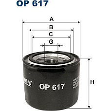 Filtru ulei CHRYSLER SEBRING DODGE STRATUS GREAT WALL HOVER H3 HOVER H5 STEED 5 HYUNDAI ACCENT ACCENT I ACCENT II ACCENT III ACC MITSUBISHI SIGMA (F0_W), Turism, 06.1992 - 10.1996 Filtron OP617