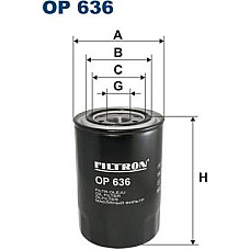 Filtru ulei MITSUBISHI L200 PAJERO II PAJERO III PAJERO IV PAJERO SPORT II CANTER FB7 FB8 FE7 FE8 VII CANTER FE5 FE6 VI 2.8D-4.9 MITSUBISHI CANTER VI (FE5, FE6), 07.1986 - Filtron OP636