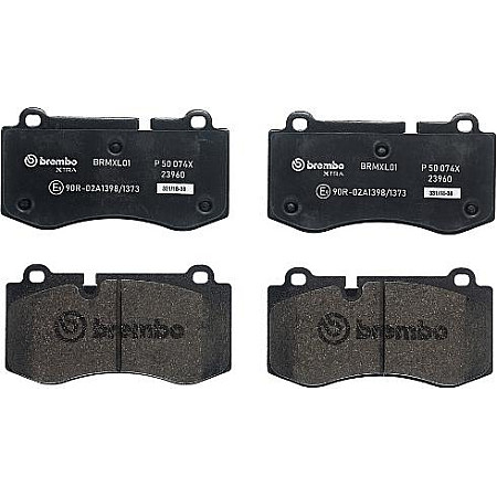 Placute de frana - Tuning Brake pads - tuning XTRA front road approval. Yes MERCEDES CLS C219 E T-MODEL S211 E W211 S C216 MERCEDES-BENZ E-CLASS (W211), Sedan, 03.2002 - 03.2009 Brembo P 50 074X
