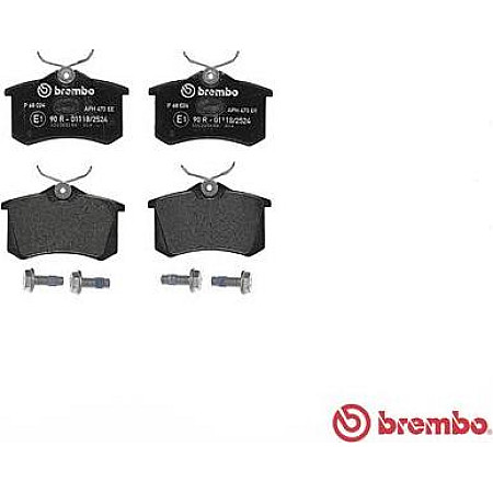 Set placute frana.frana disc Set placute frana Spate CITROEN C3 AIRCROSS II C3 II C3 III C4 CACTUS NISSAN NOTE OP RENAULT GRAND SCENIC III (JZ0/1_), Dubita, 02.2009 - Brembo P 68 024