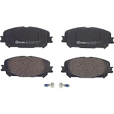 Set placute frana.frana disc Set placute frana Fatacu surub de ghidare a etrierului de frana cu un tampon de amortizare fara RENAULT GRAND SCENIC IV (R9_), Dubita, 09.2016 - Brembo P 68 071