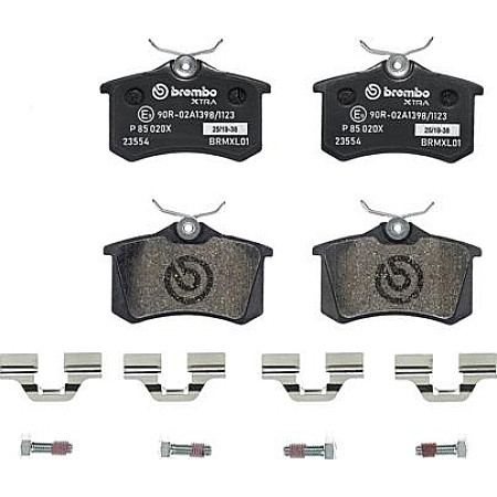 Placute de frana - Tuning Brake pads - tuning XTRA rear road approval. Yes DS DS 3 DS 4 AUDI A1 A1 CITY CARVER A2 A3 A4 B5 RENAULT MEGANE IV Grandtour (K9A/M/N_), Turism, 04.2016 - Brembo P 85 020X