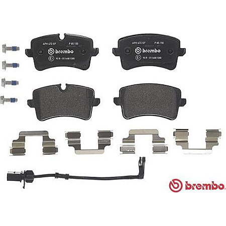 Set placute frana.frana disc Set placute frana Spate AUDI A4 B8 A5 A6 ALLROAD C7 A6 C7 A7 PORSCHE MACAN 1.8-4.2 0 AUDI A8 III (4H2, 4H8, 4HC, 4HL), Sedan, 11.2009 - 01.2018 Brembo P 85 150