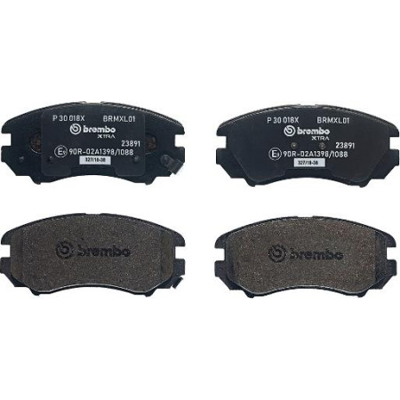 Placute de frana - Tuning Brake pads - tuning XTRA front road approval. Yes HYUNDAI COUPE II ELANTRA III ELANTRA IV SONATA HYUNDAI ELANTRA (XD), Sedan, 03.2000 - 09.2006 Brembo P 30 018X