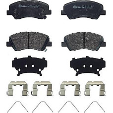 Set placute frana.frana disc Set placute frana Fatacu un tampon de amortizare HYUNDAI ACCENT IV ACCENT V BAYON I2 HYUNDAI i20 (GB), Compartiment, 05.2015 - Brembo P 30 122