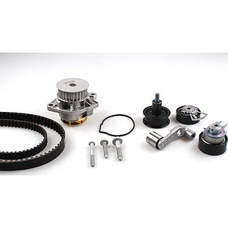 Set pompa apa curea dintata Set de sincronizare curea scripete pompa de apa AUDI A2 SEAT ALTEA ALTEA XL AROSA VW GOLF PLUS (5M1, 521), Hatchback, 12.2004 - 12.2013 Hepu PK05570