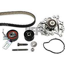 Set pompa apa curea dintata Set de distributie curea intinzator pompa de apa DS DS 3 - DS 3 DS 4 II DS 7 CITRO OPEL CROSSLAND X (P17, P2QO), Crossover, 03.2017 - Hepu PK19010