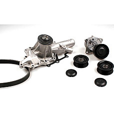 Pompa apa Set curea transmisie cu canel Multi-V-Belt kit rolls and water pump MERCEDES SPRINTER 35-T B906 SPRINTER 3-T MERCEDES-BENZ SPRINTER 3,5-t (906), Autobuz, 06.2006 - Hepu PK15380