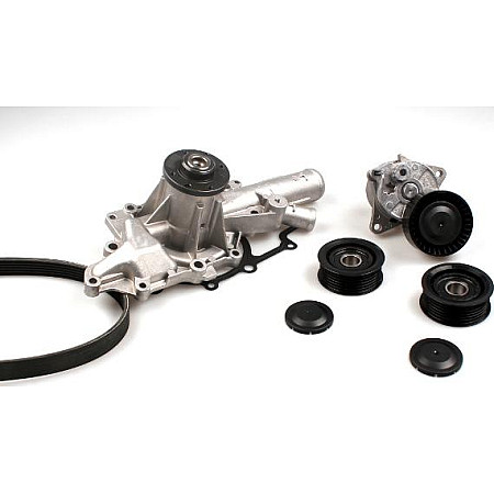 Pompa apa Set curea transmisie cu canel Multi-V-Belt kit rolls and water pump MERCEDES SPRINTER 35-T B906 SPRINTER 3-T MERCEDES-BENZ SPRINTER 3,5-t (906), Autobuz, 06.2006 - Hepu PK15380